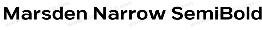 Marsden Narrow SemiBold字体转换